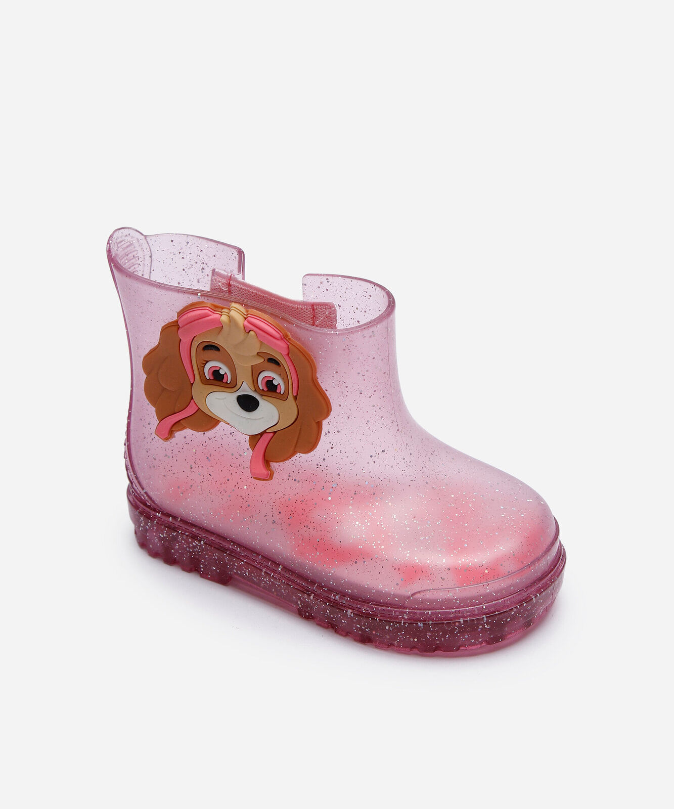galocha infantil skye patrulha canina grendene rosa