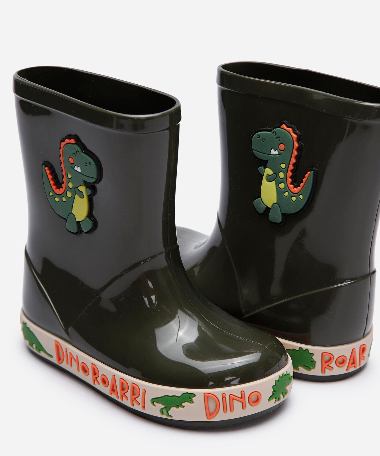 galocha infantil dinossauro verde