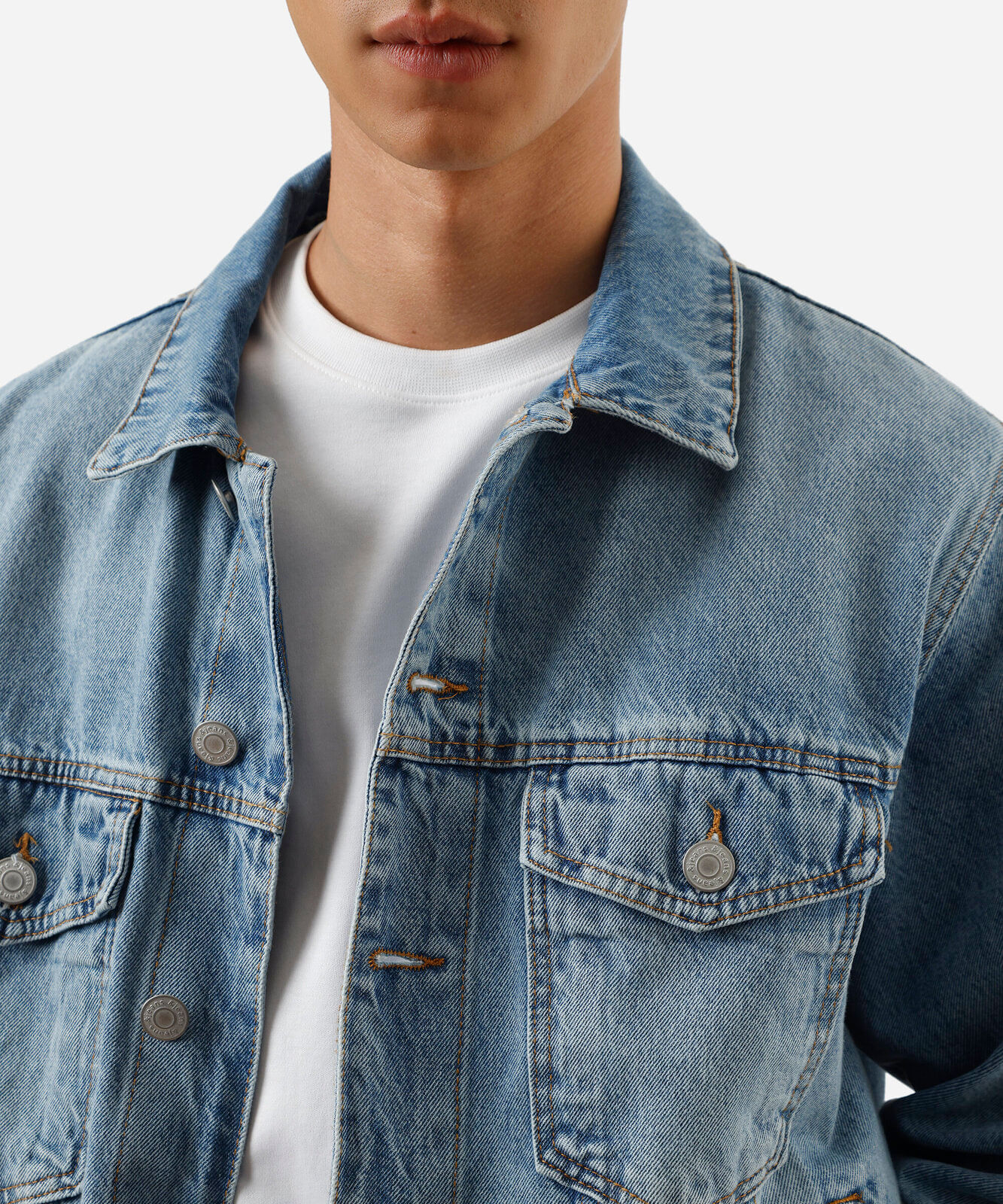 jaqueta masculina jeans azul