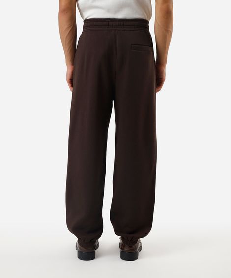 calça masculina de moletom baggy jogger  marrom