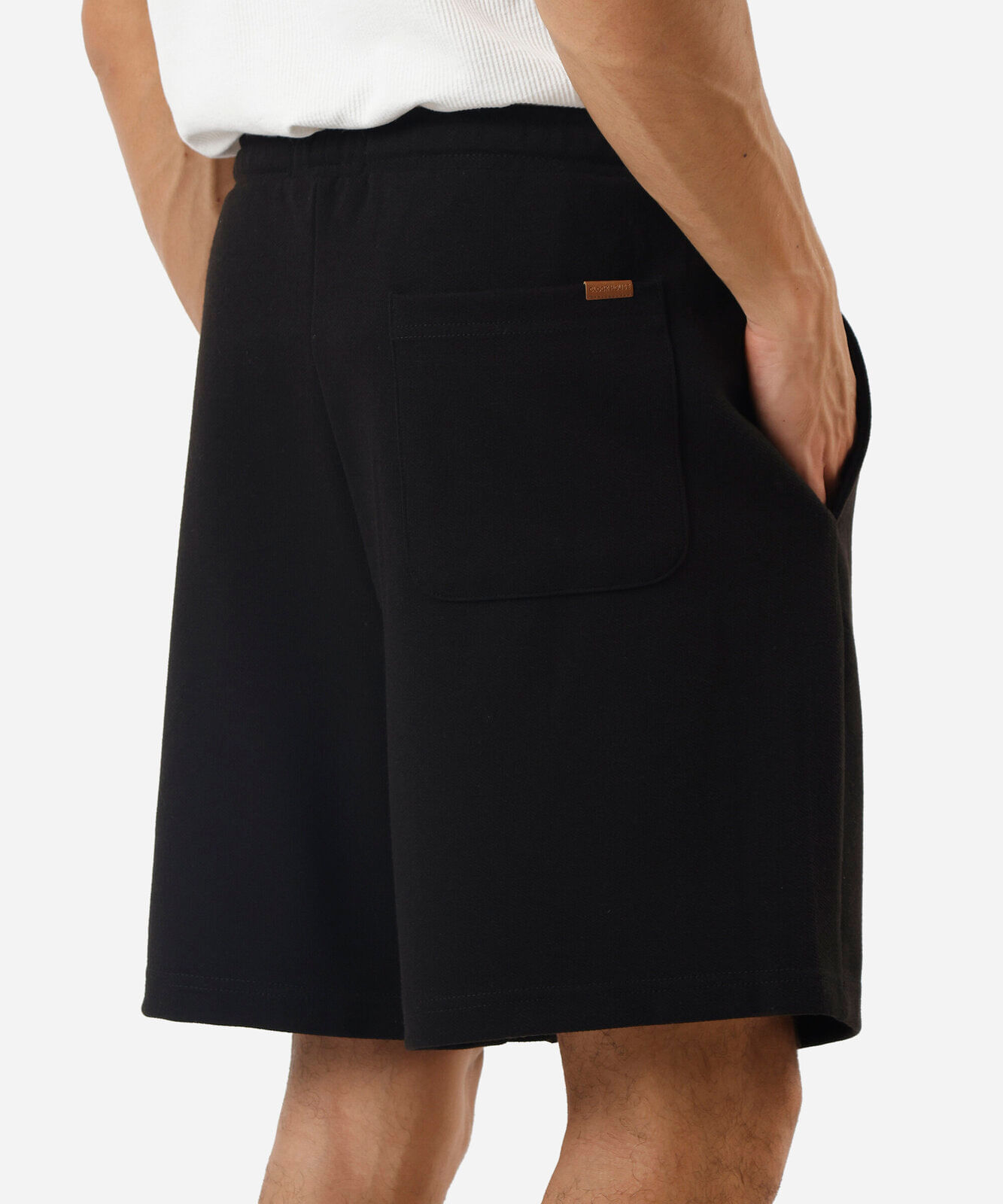 bermuda masculina malha texturizada preta