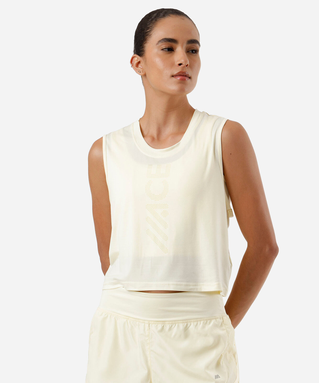 cropped feminino esportivo amarelo