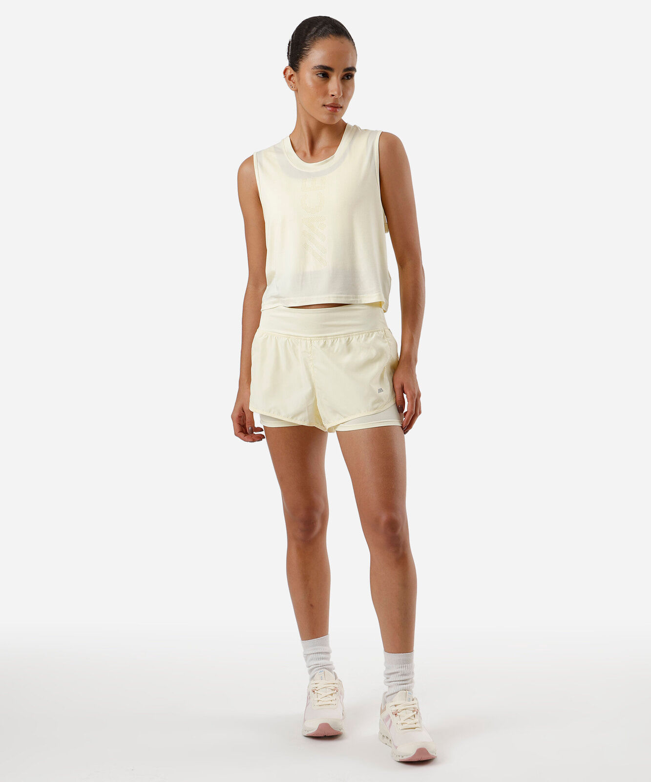 cropped feminino esportivo amarelo