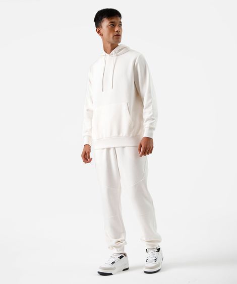 calça jogger masculina de moletom esportiva ace off white
