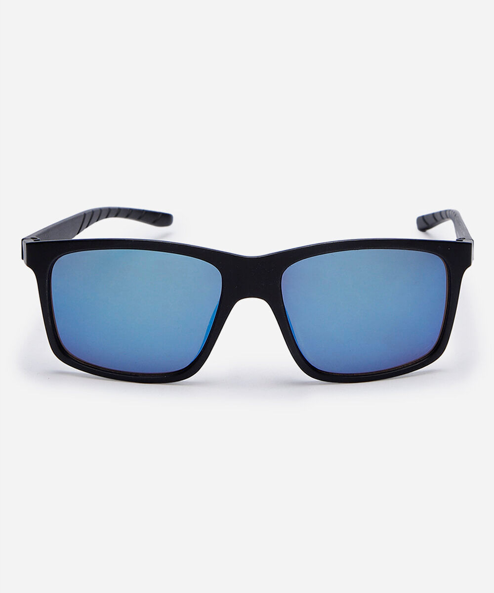 óculos de sol masculino quadrado de acetato triton preto