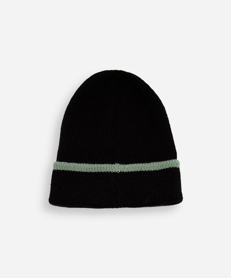 kit infantil de gorro e luvas de tricot minecraft preto