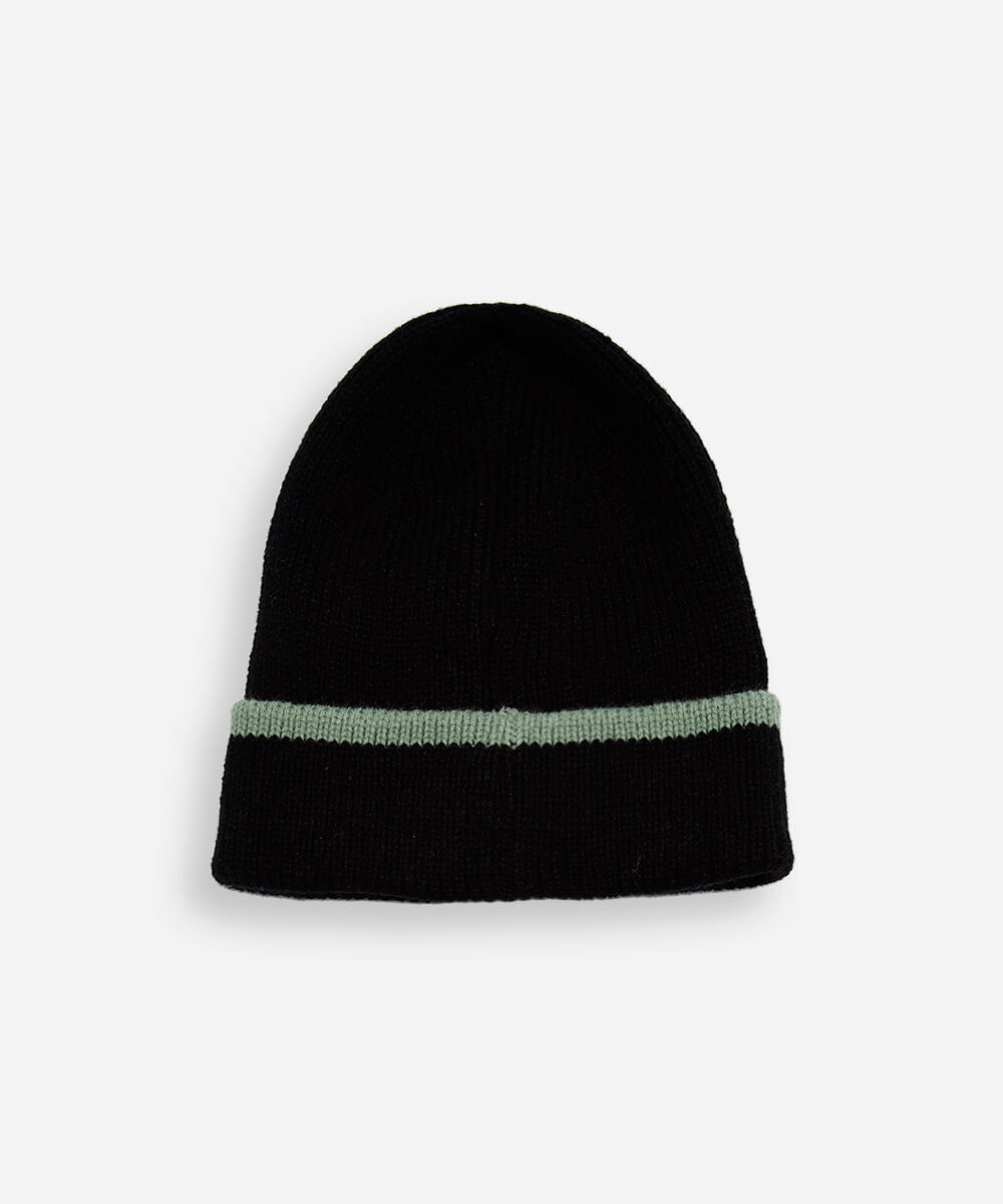 kit infantil de gorro e luvas de tricot minecraft preto