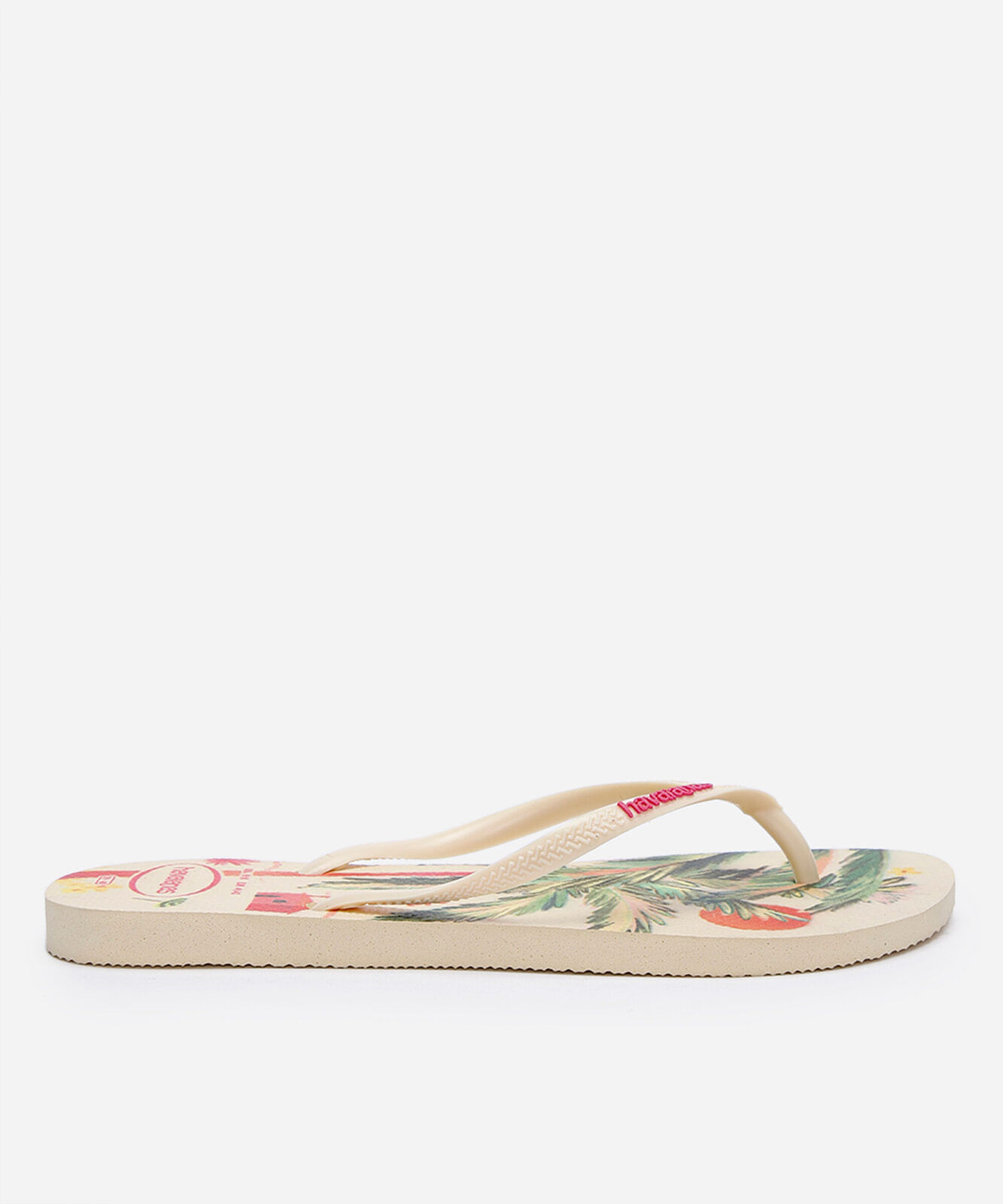 chinelo havaianas slim summer bliss bege