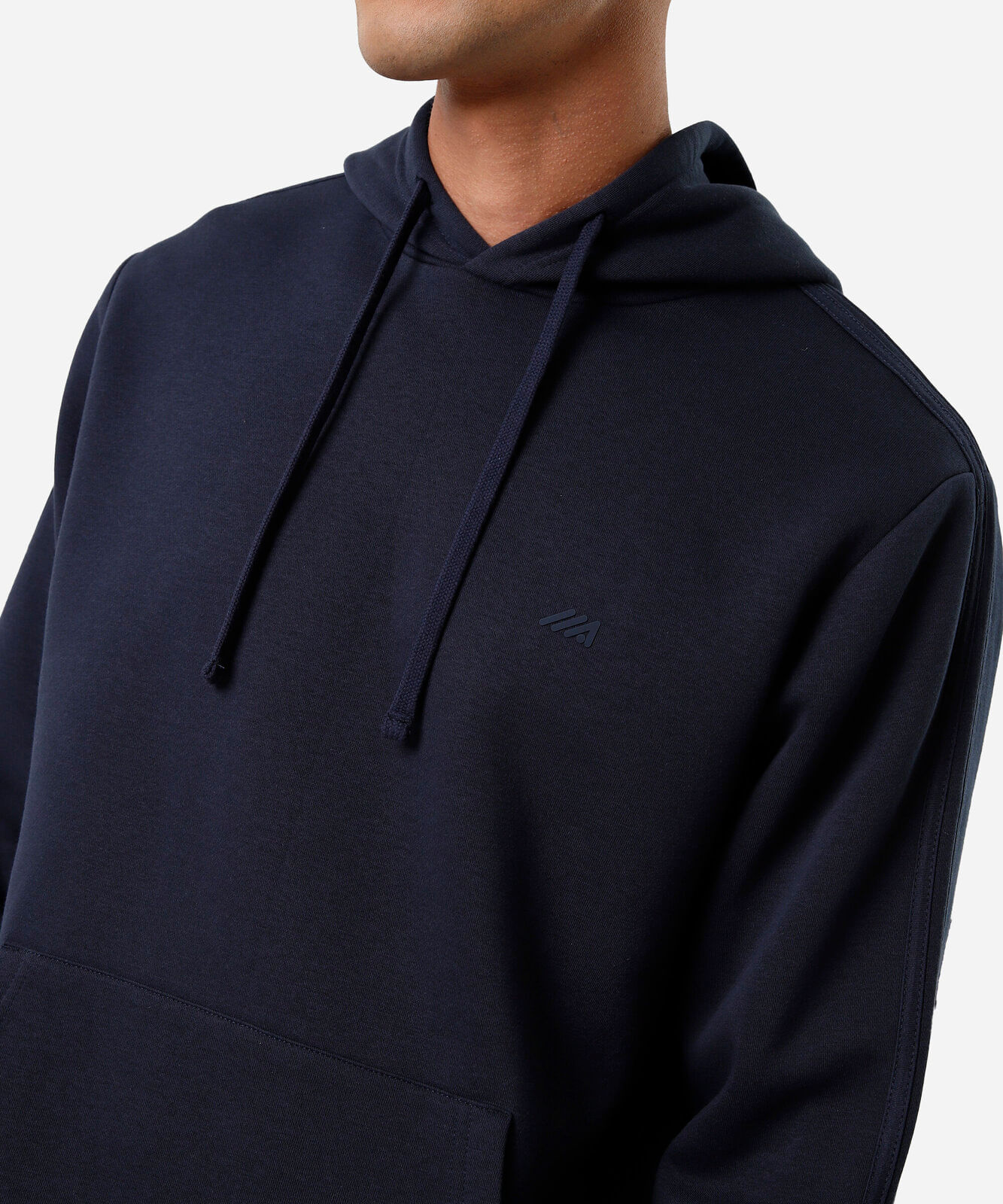 blusão masculino de moletom esportivo com capuz azul