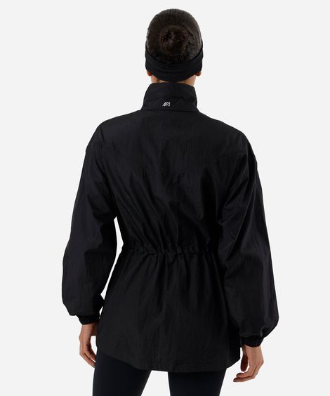 parka feminina esportiva ace texturizada preta