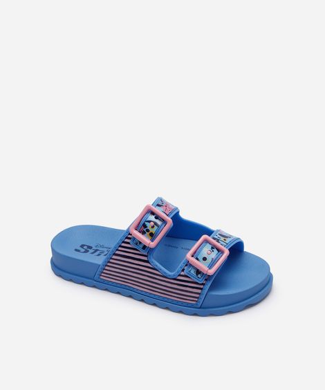 slide infantil estampado Stitch azul