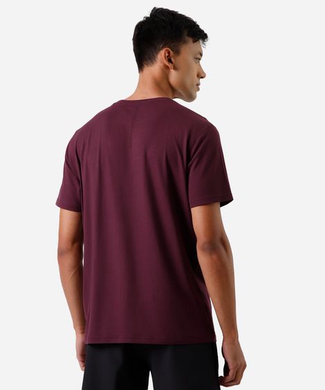 camiseta masculina manga curta vinho