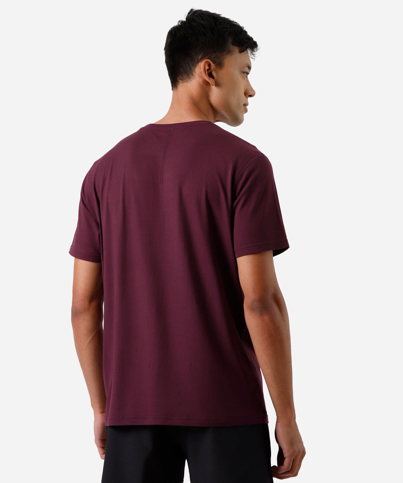 camiseta masculina manga curta vinho