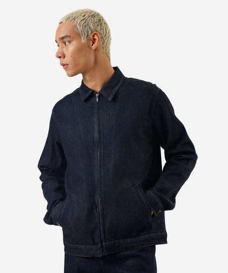 jaqueta masculina jeans azul