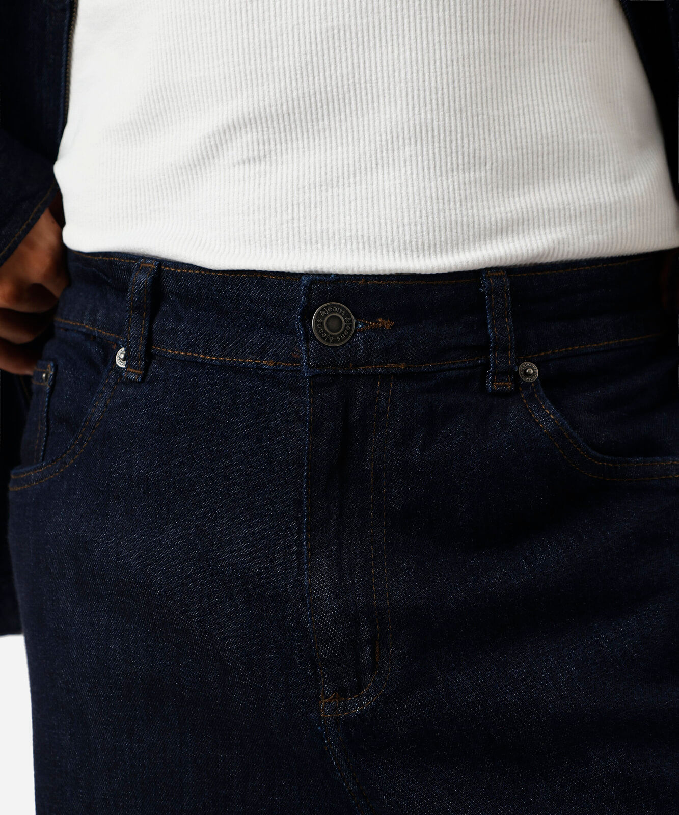 calça reta masculina jeans azul