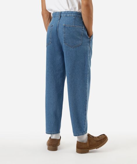 calça jeans masculina relaxed tokyo texturizada azul