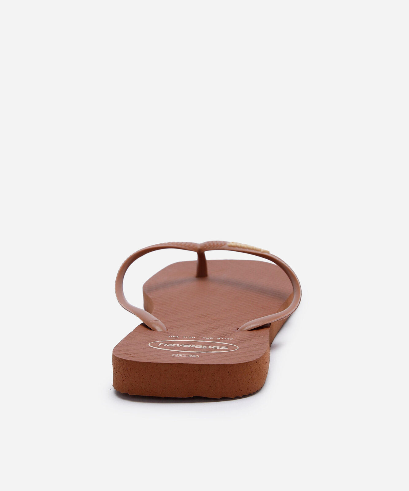chinelo havaianas slim square marrom