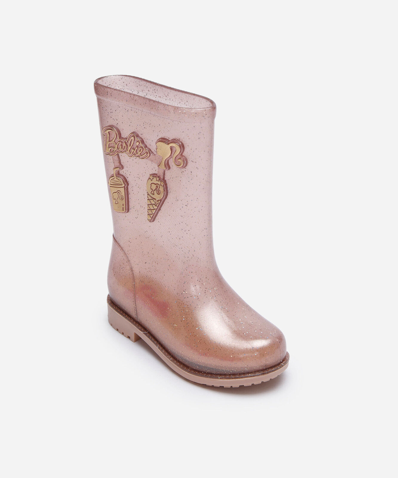galocha infantil barbie grendene dourada