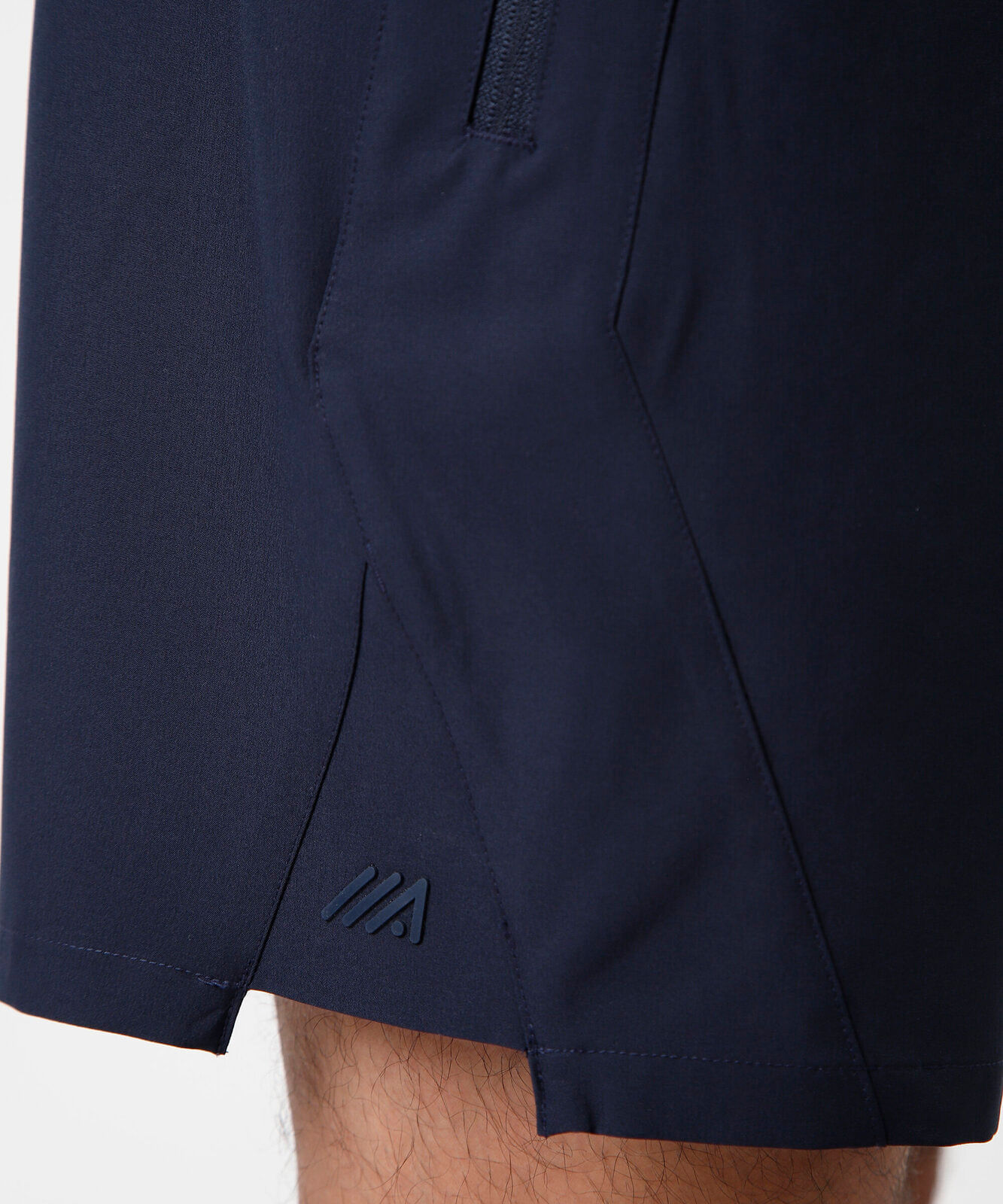 bermuda reta masculina bolso com zíper azul