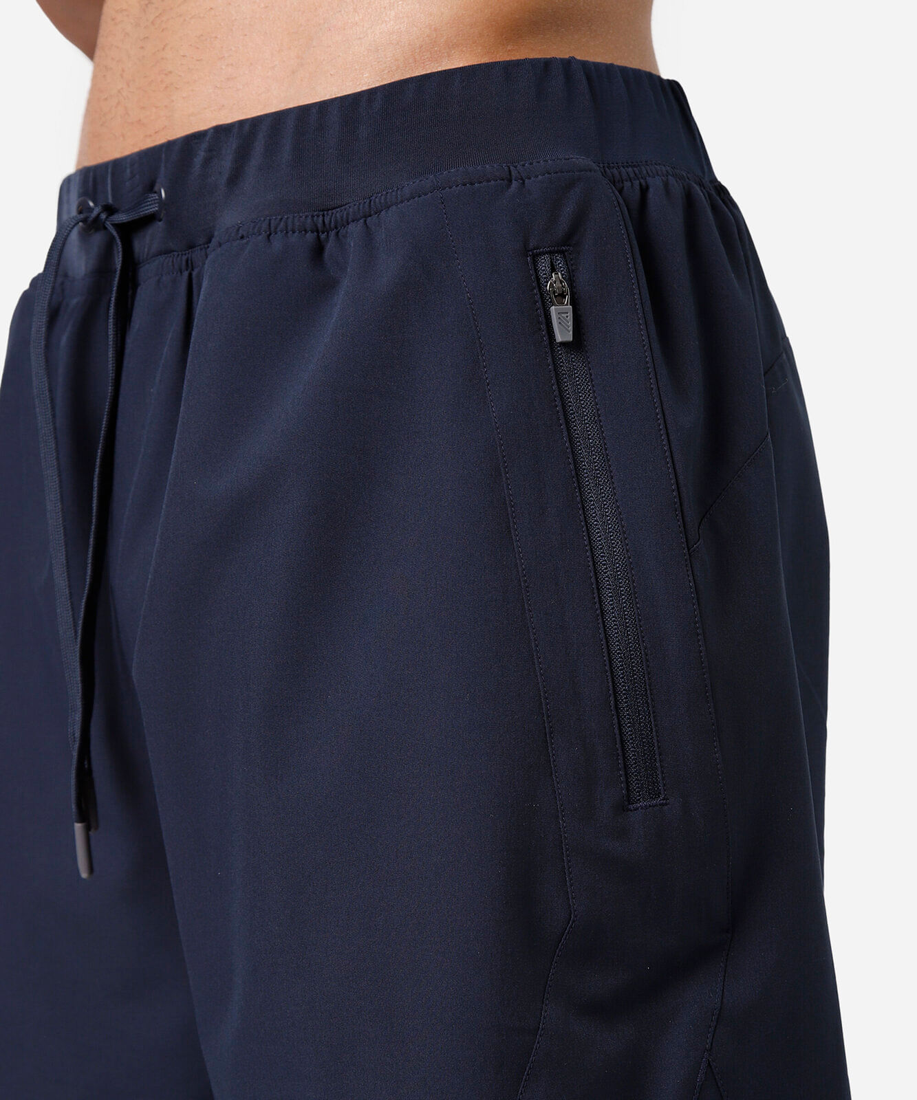 bermuda reta masculina bolso com zíper azul