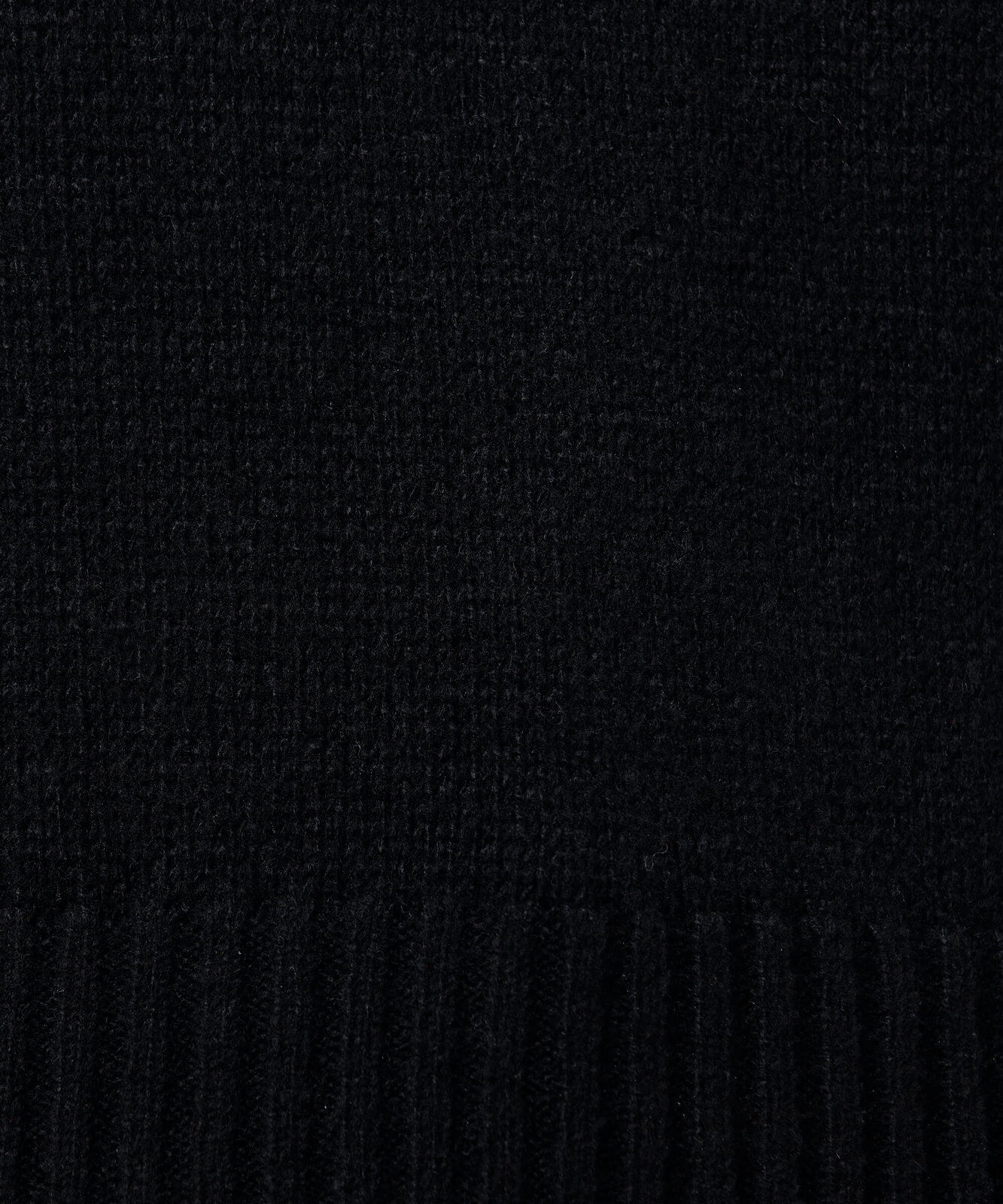 suéter feminino de tricot gola alta com ombreiras mindset preto