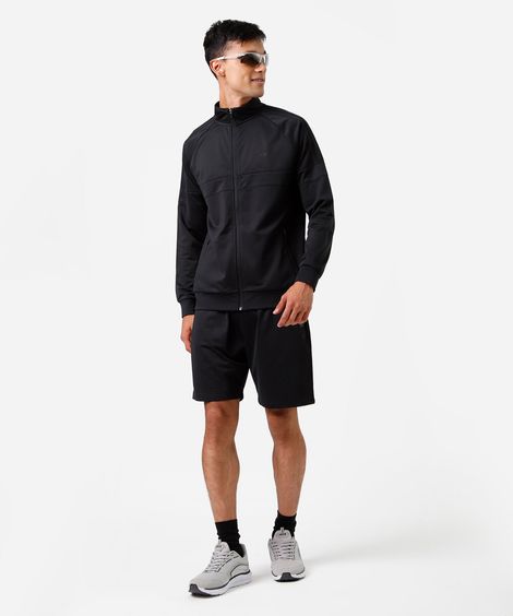 short masculino esportivo ace bolso com zíper preto