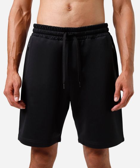 short masculino esportivo ace bolso com zíper preto
