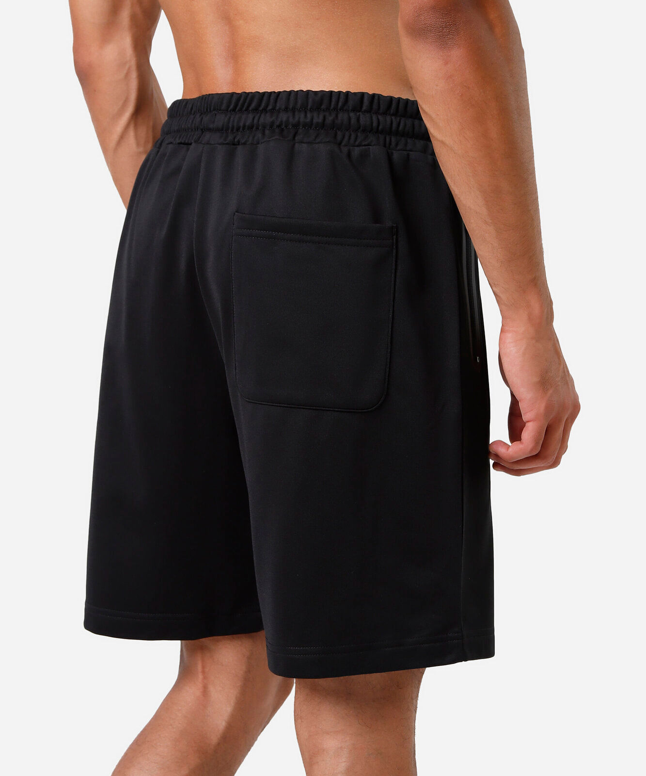 short masculino esportivo bolso com zíper preto