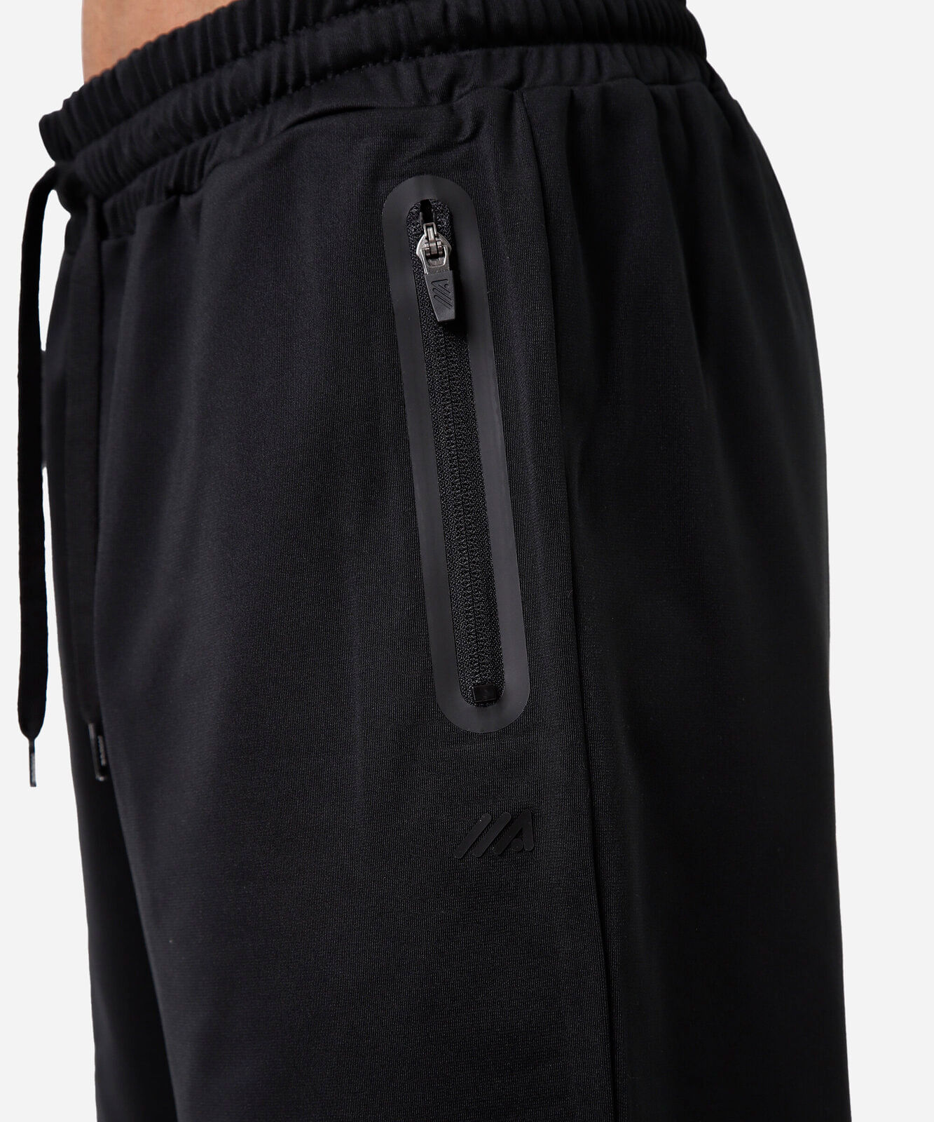 short masculino esportivo bolso com zíper preto