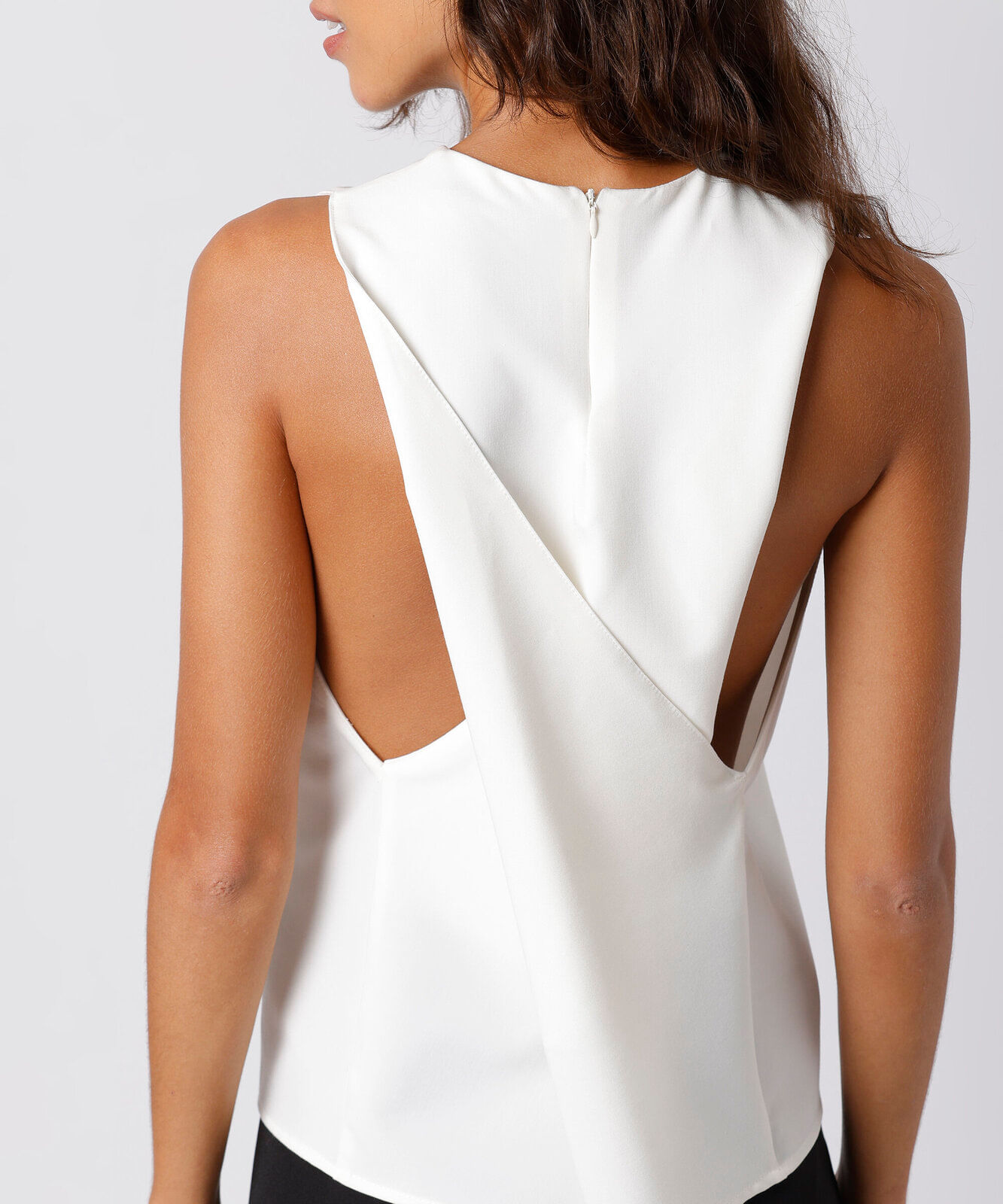 regata feminina com viscose mindset off white