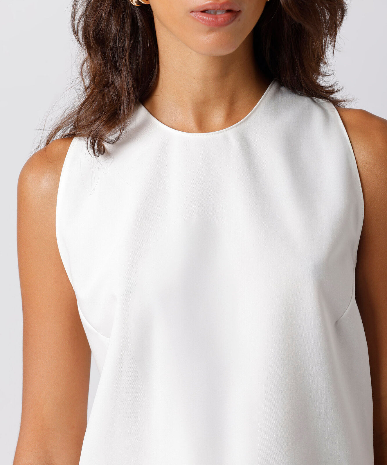 regata feminina com viscose mindset off white