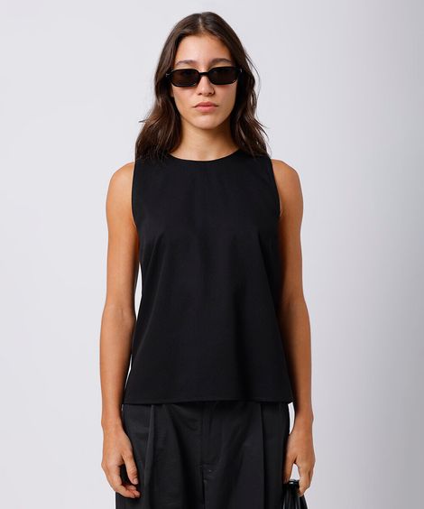 regata feminina com viscose mindset preta