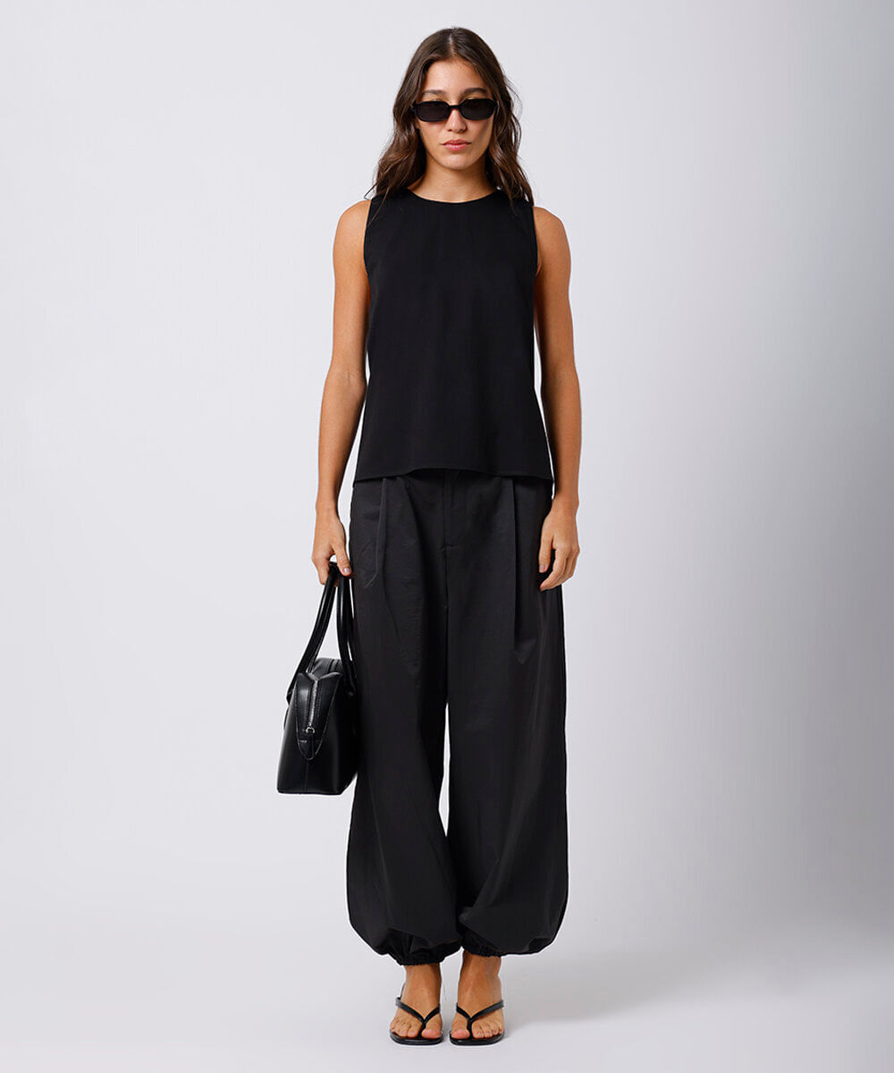 regata feminina com viscose mindset preta
