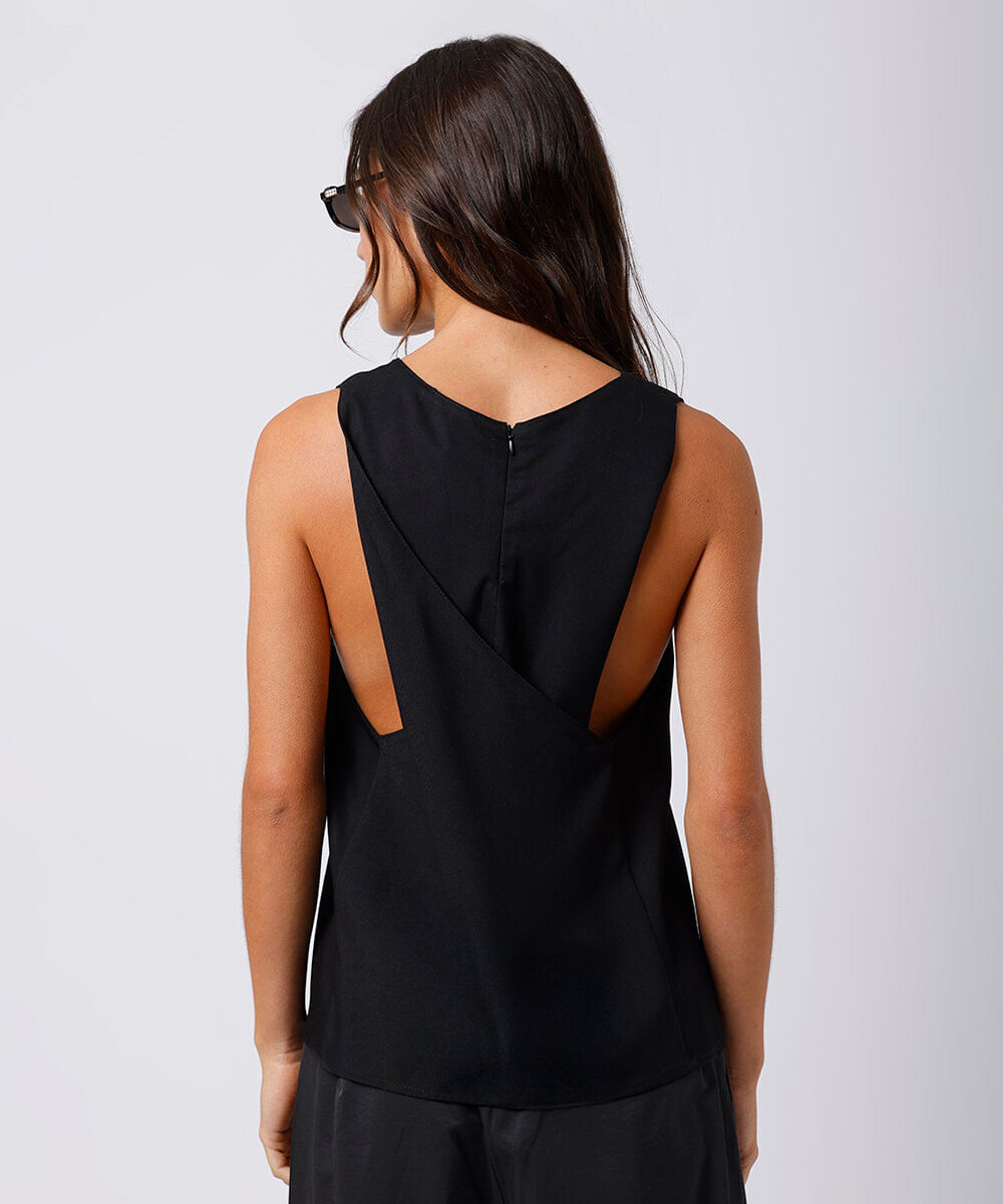 regata feminina com viscose mindset preta
