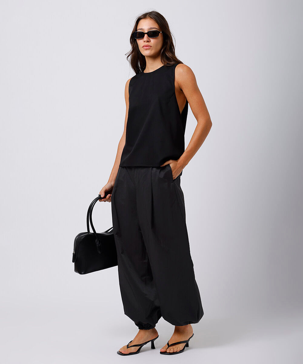 regata feminina com viscose mindset preta