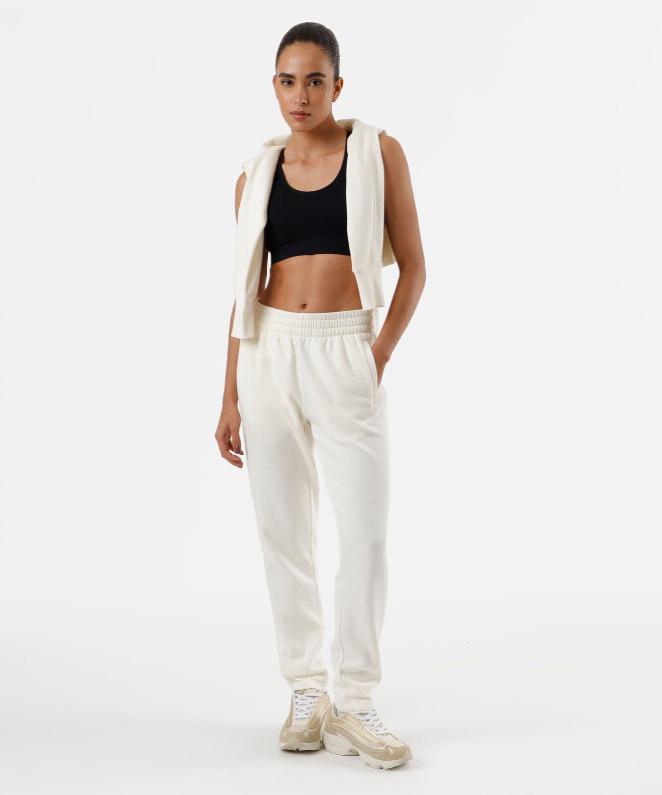 top nadador canelado com bojo removível - preto