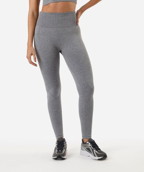 calça legging esportiva ace sem costura cinza