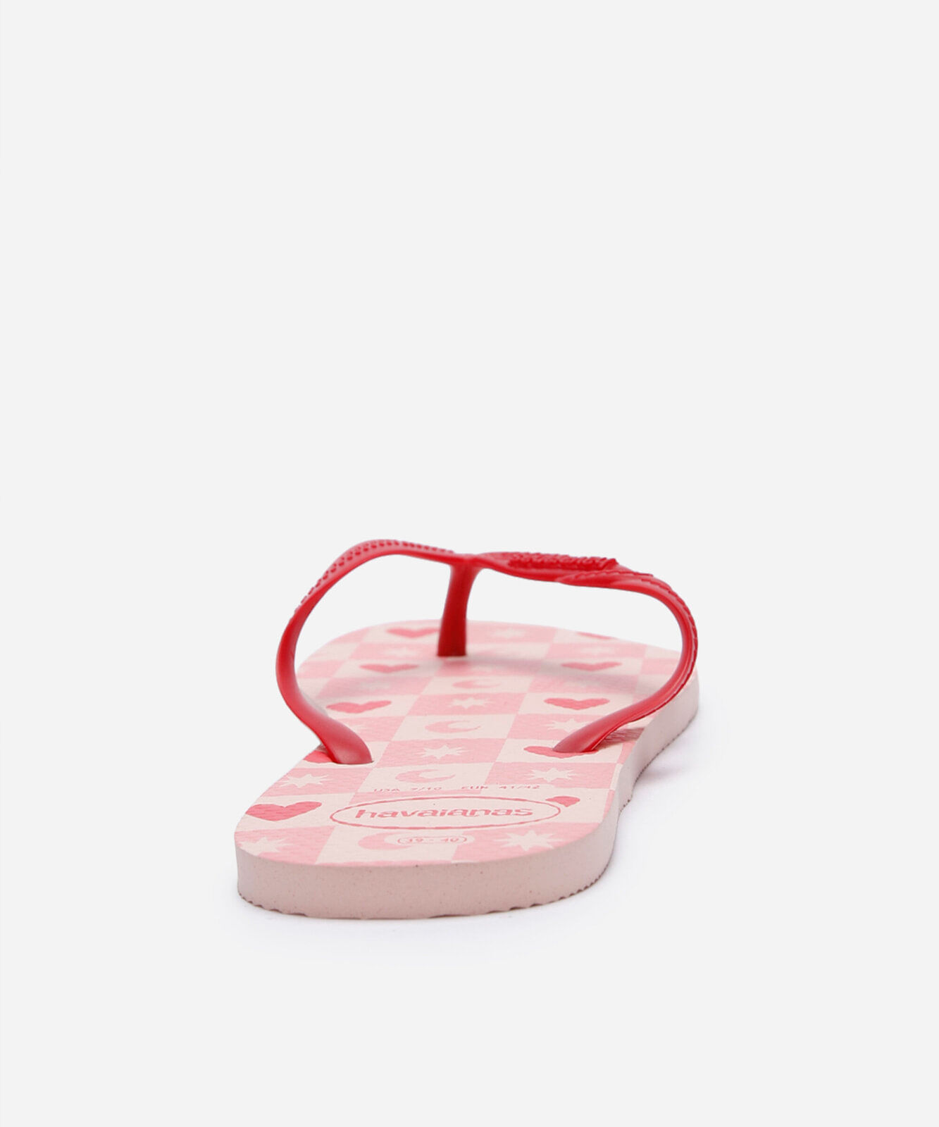 chinelo havaianas fantasy quadriculado rosa
