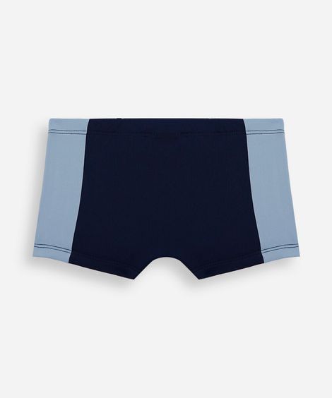 sunga infantil com recortes azul