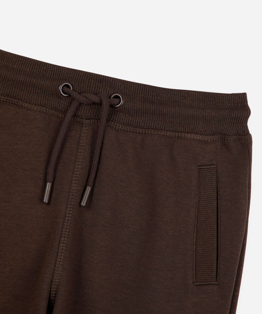 calça jogger infantil de moletom marrom