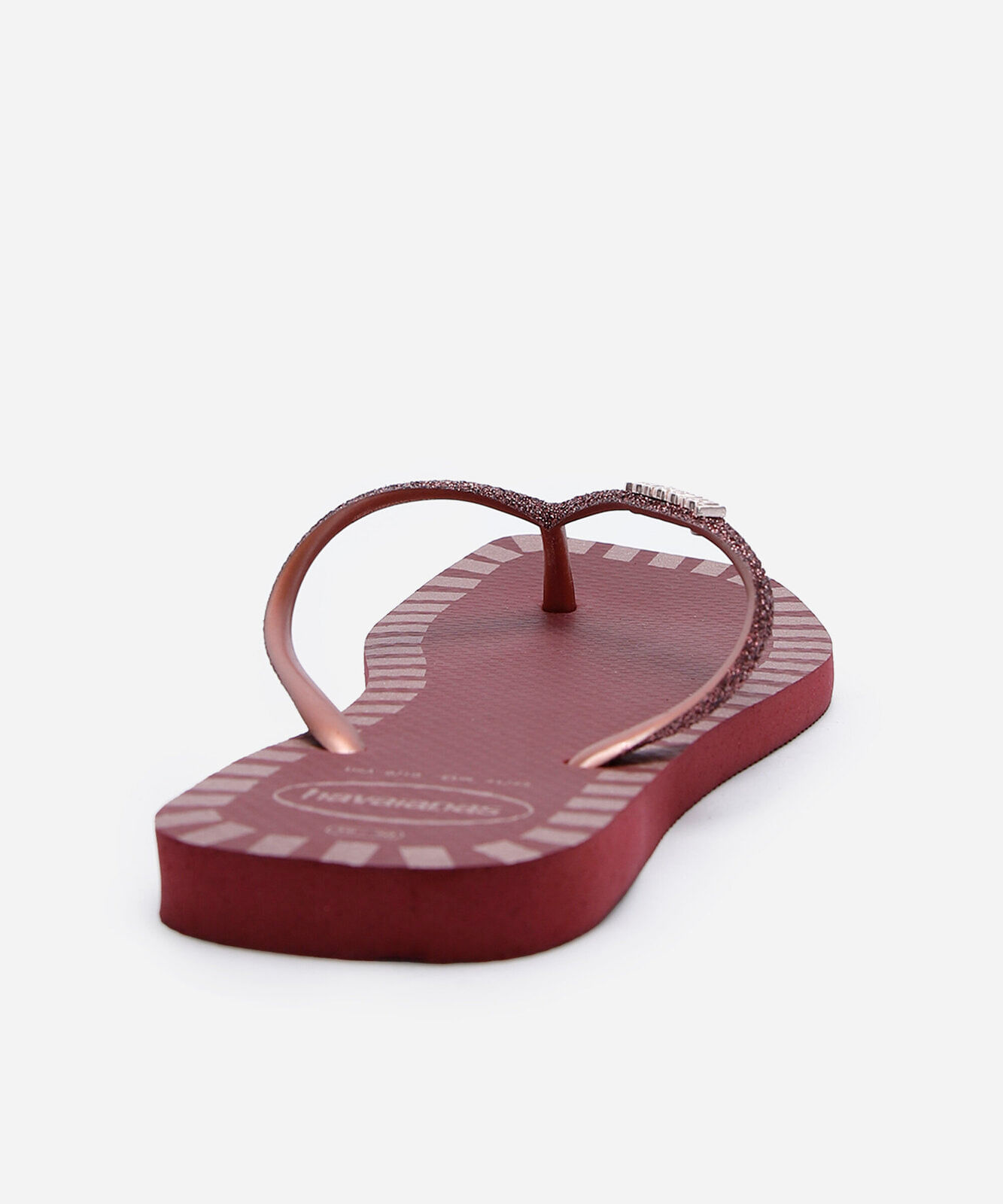 chinelo havaianas feminino square glitter contur  roxo