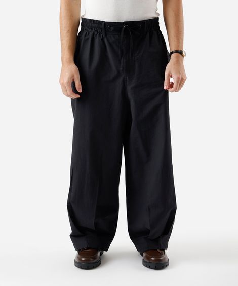 calça masculina barrel  cropped preta