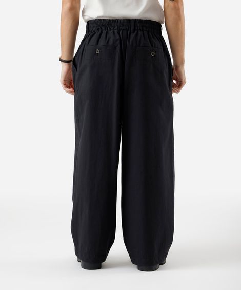 calça masculina barrel  cropped preta