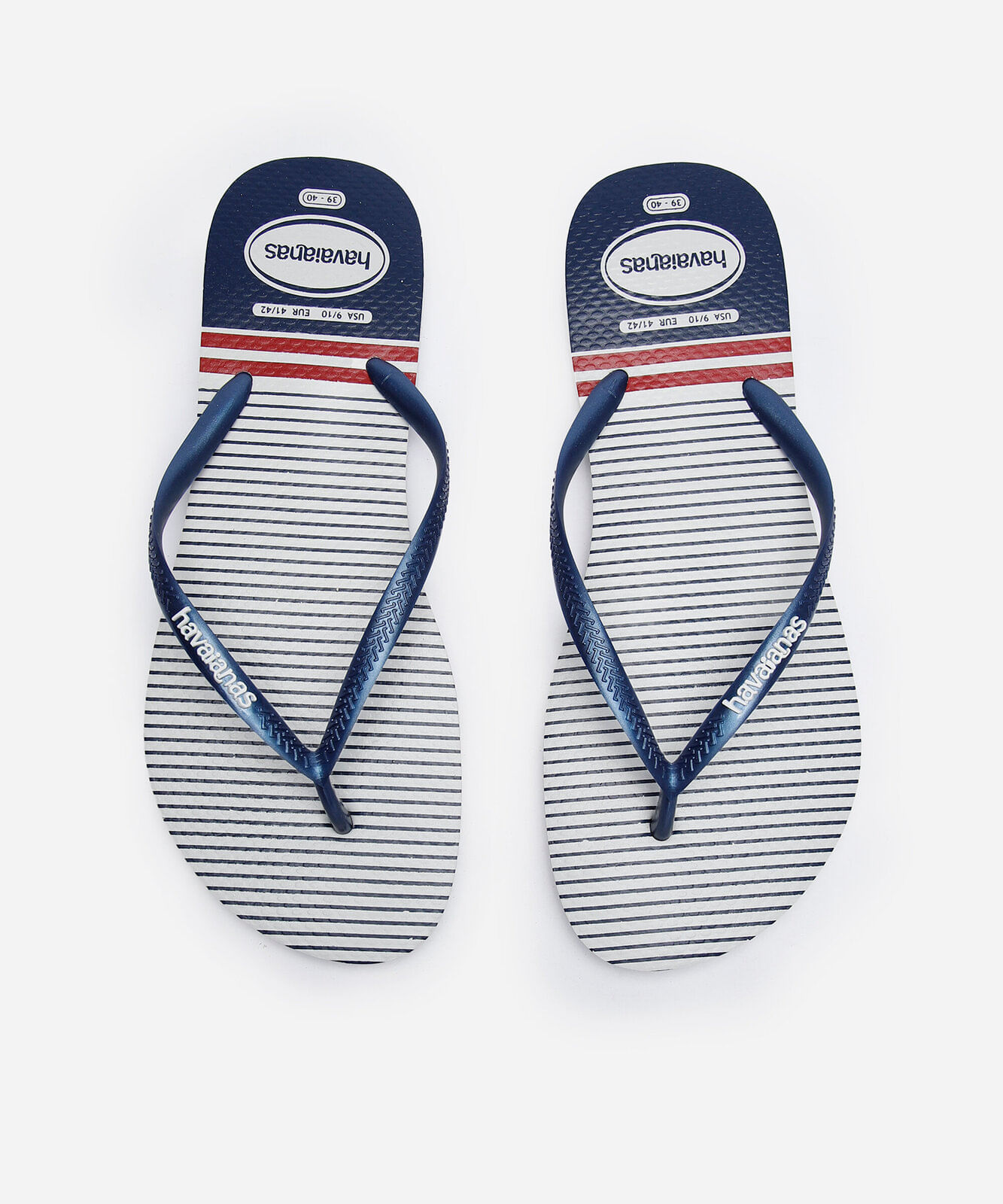 chinelo feminino havaianas slim nautical branco