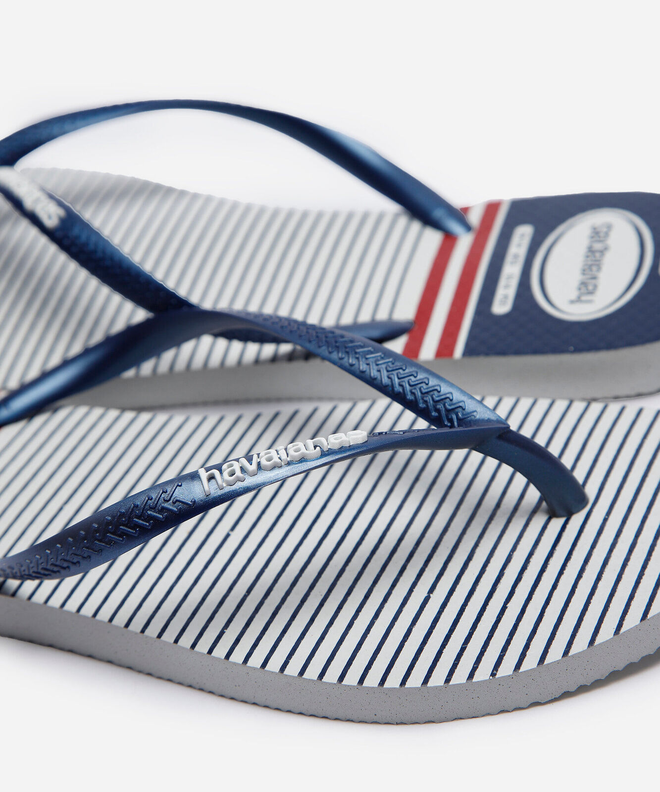 chinelo feminino havaianas slim nautical branco