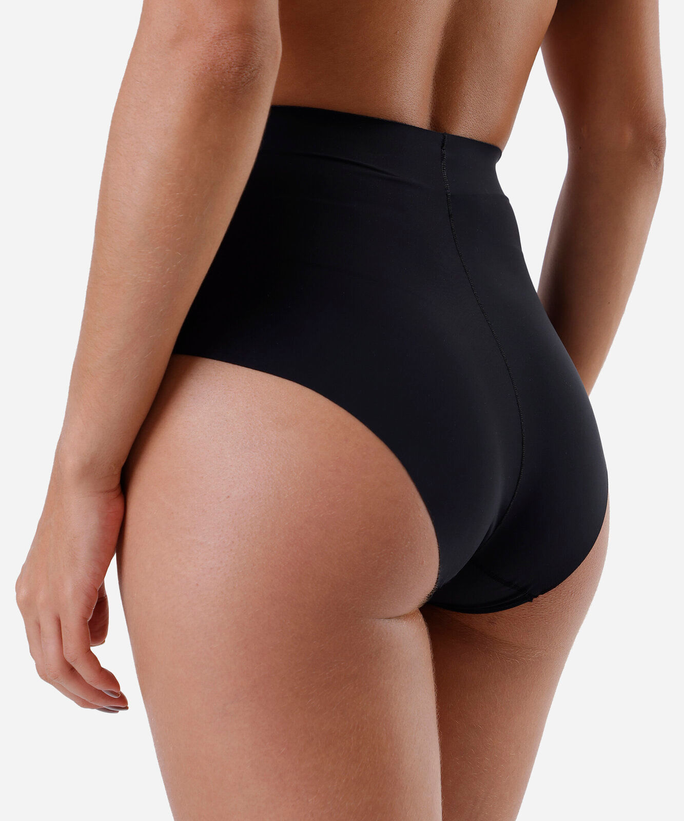 calcinha hot pant feminina de poliamida dilady preta
