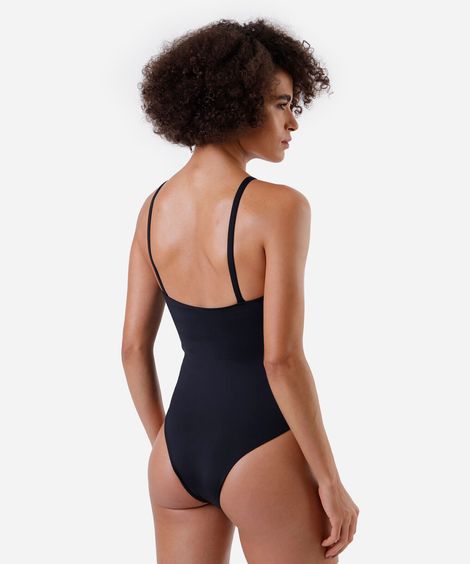 maiô halterneck feminino alça fina preto