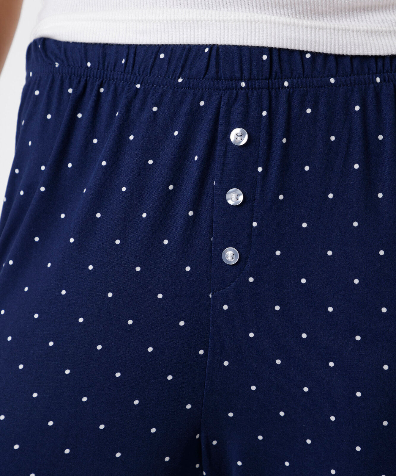 calça de pijama avulsa feminina poá azul