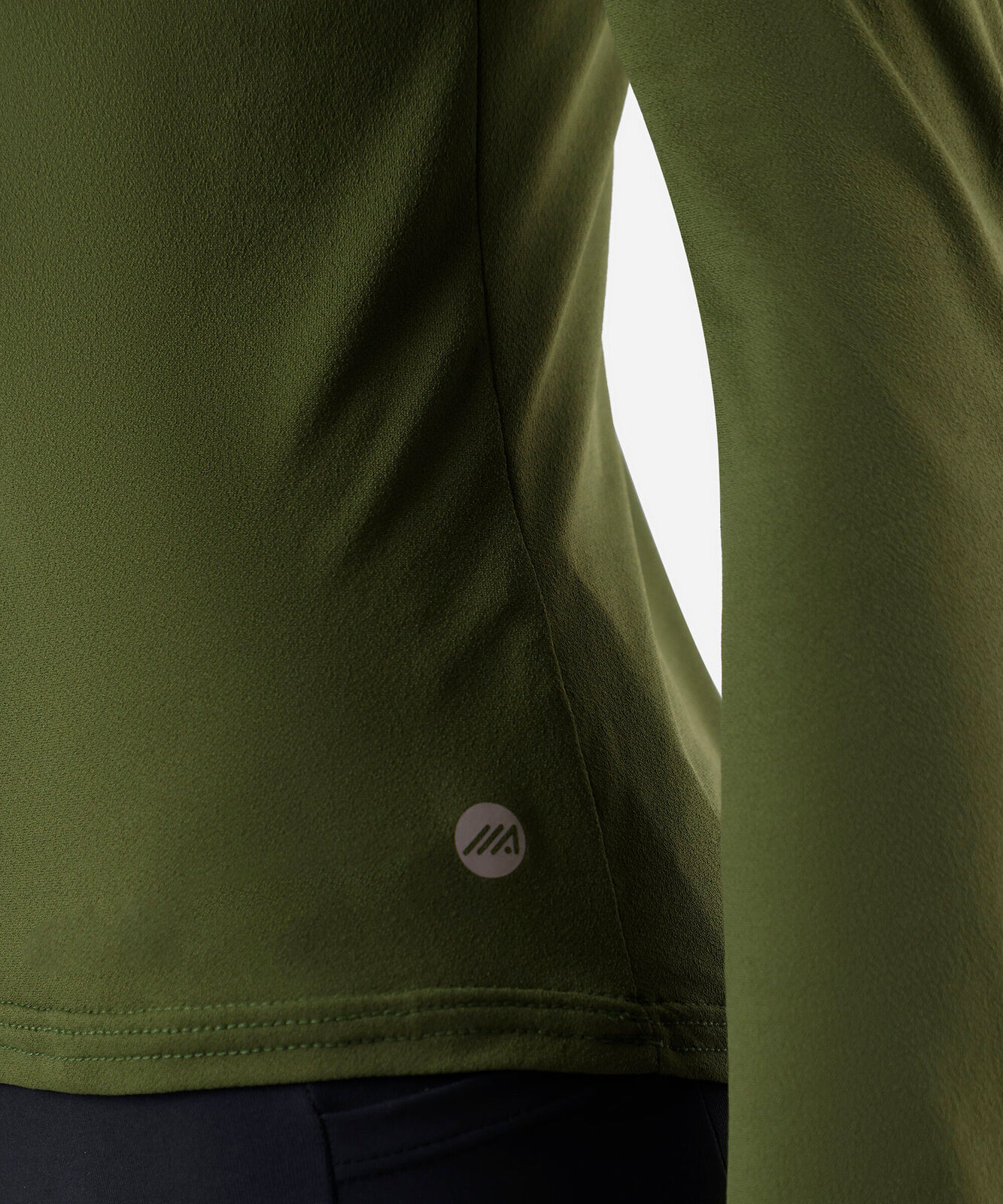 blusa feminina esportiva de poliamida manga longa verde