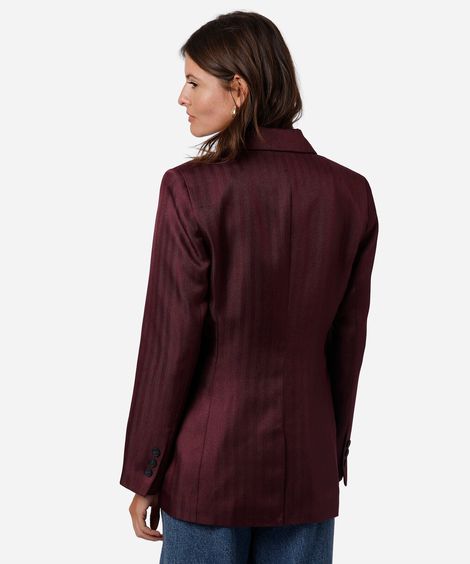 blazer de alfaiataria feminino mindset vinho